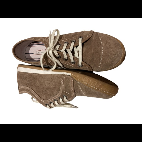 Josef Seibel Nubuck Leather Lace Up Sz. 37EU/6.5US - Picture 3 of 4